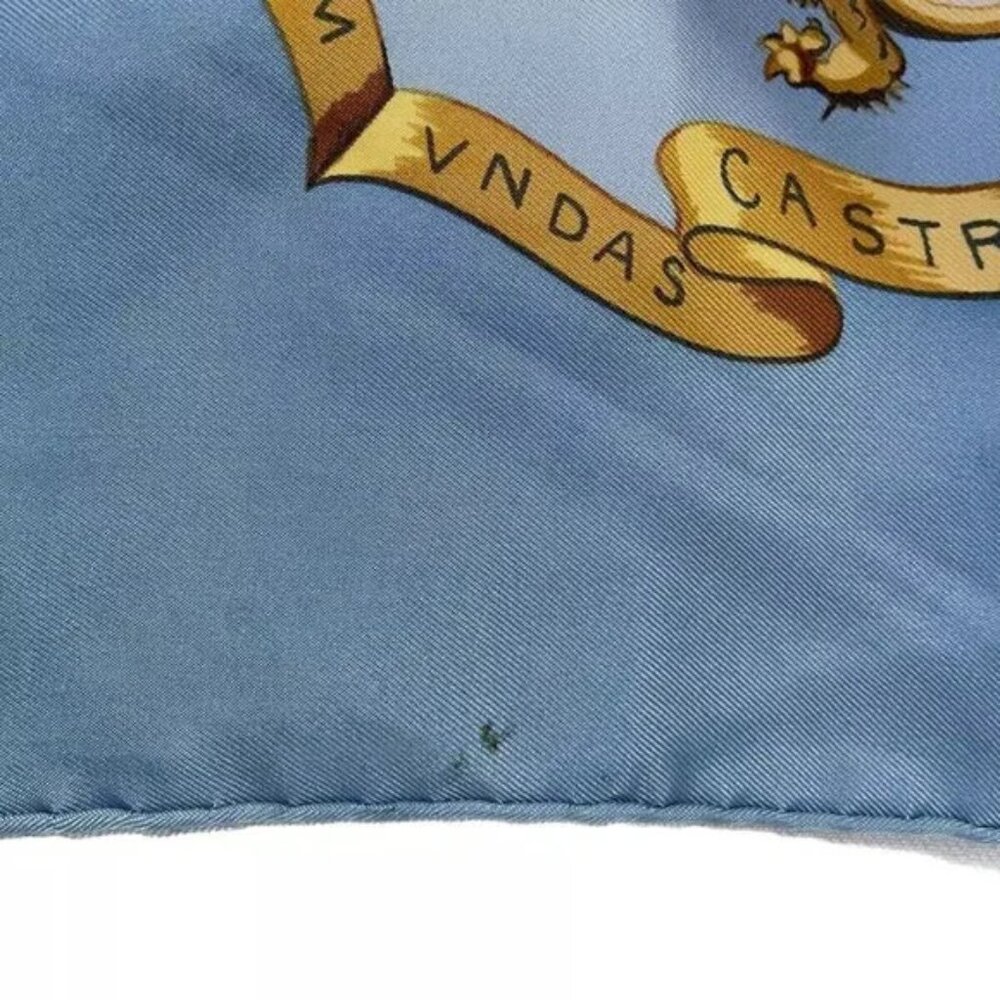 100% Authentic HERMES Carre 90 - Cream Gray Multi Scarf 245-090524 - Picture 5 of 9